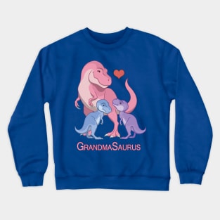 GrandpaSaurus T-Rex & Baby Boy Girl Dinosaurs Crewneck Sweatshirt